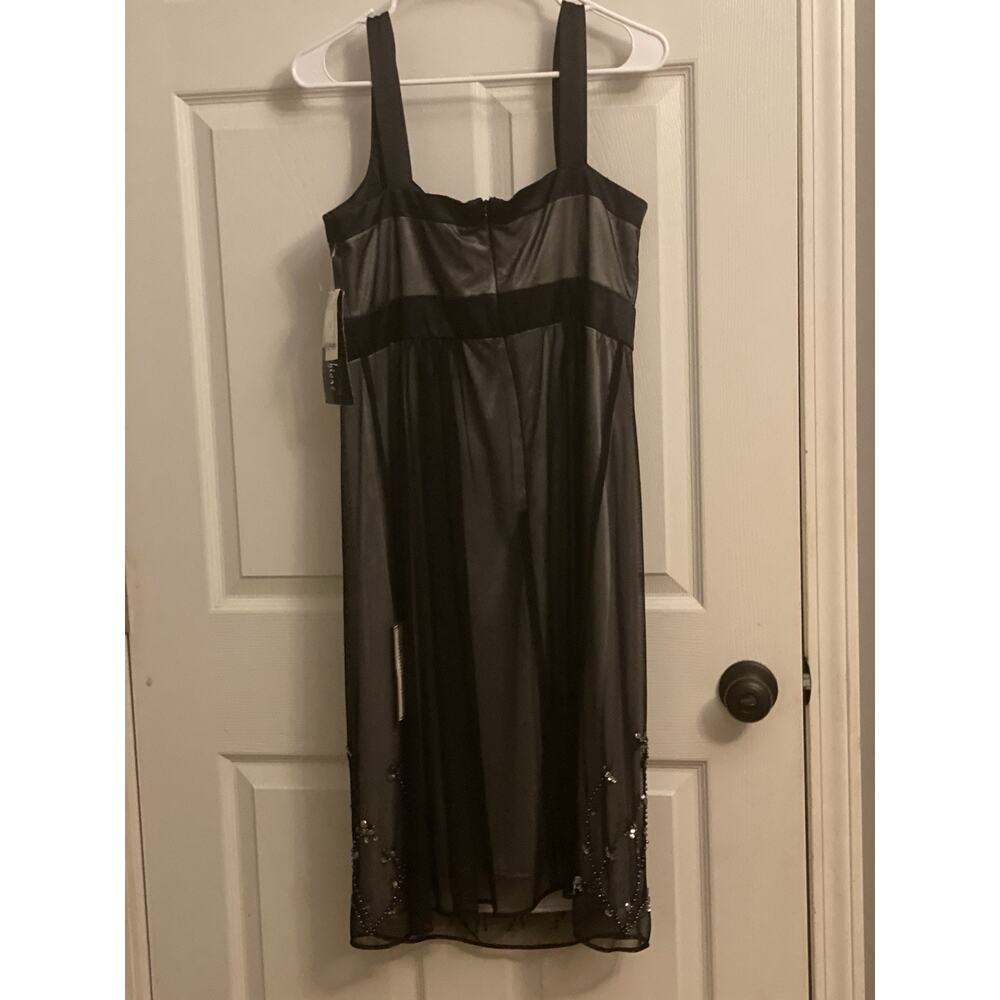 SL Fashions Black Sequin Trimmed Dress Women's‎ Size 12 - Picture 5 of 6